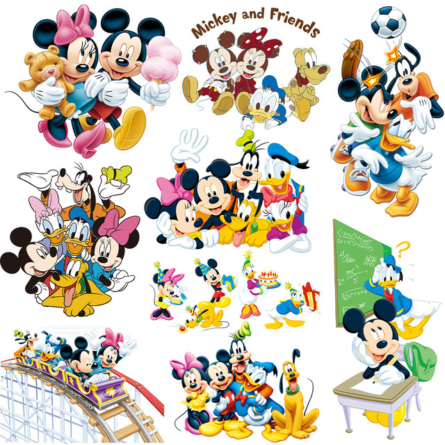 Stickers Patches Minnie Mouse Clothes  Mickey Mouse Heat Iron Transfer - Disney  Iron - Aliexpress